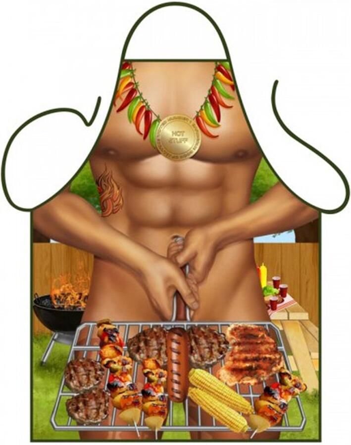 Partychimp Schort Funny barbeque man