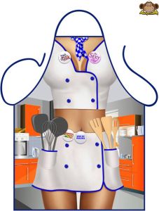 Partychimp Schort Sexy Kok Barbecue Bbq Accesoires Moederdag Cadeautje Schorten voor Vrouwen Schort Vrijgezellen feest Vrouw Bride to Be 80 x 56 cm Polyester