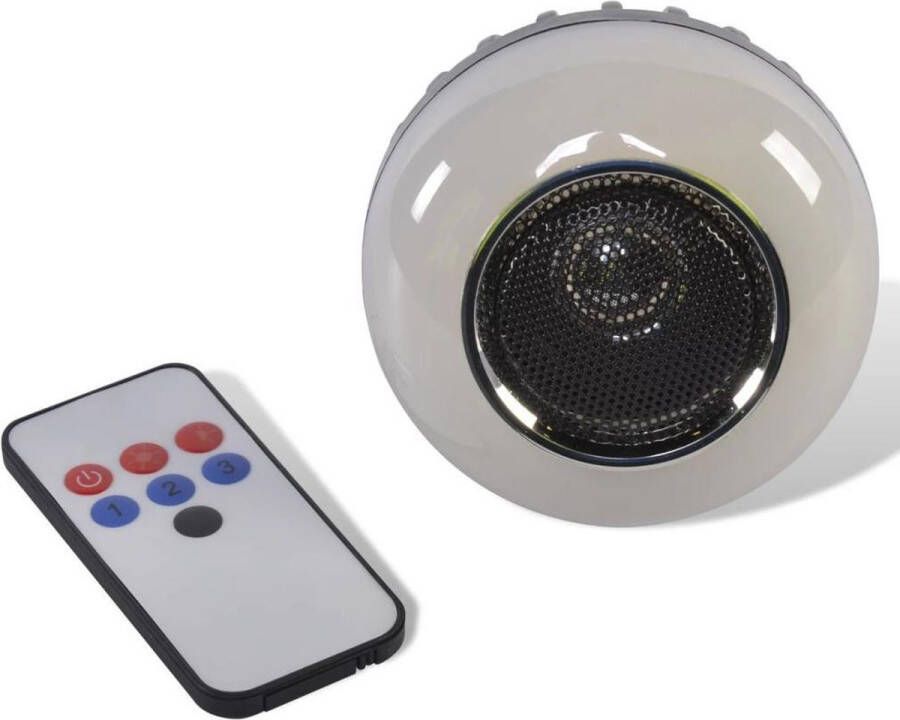 PartyFunLights discolamp LED bluetooth speaker afstandsbediening E27