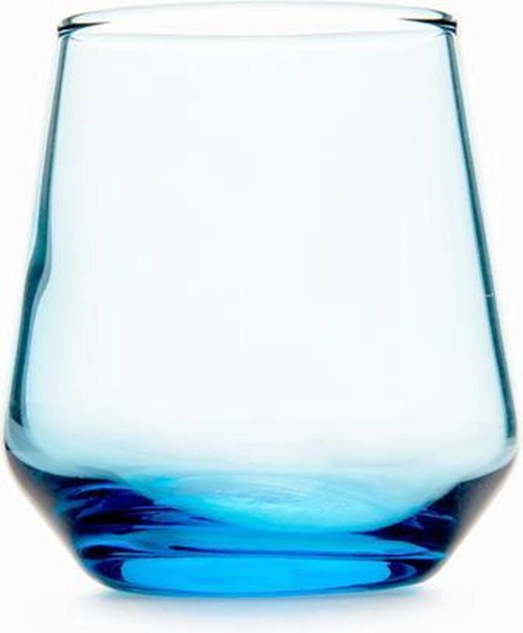 Pasabahce Allegra Blauwe Shotglazen Borrelglazen Set van 6 115 ml