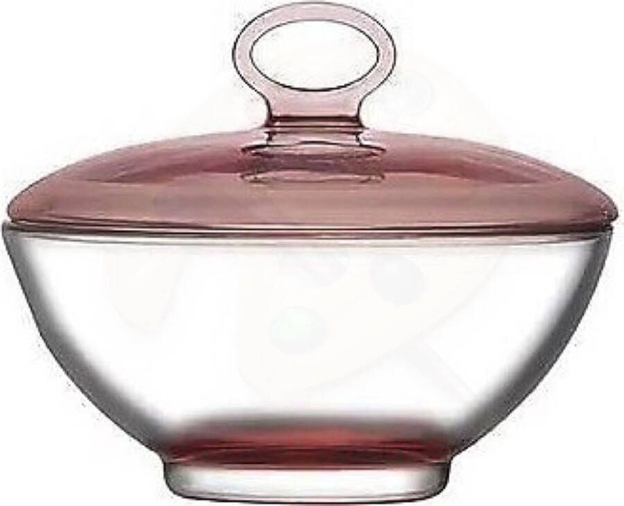 Pasabahce Aqua Roze Suikerpot 130 mm