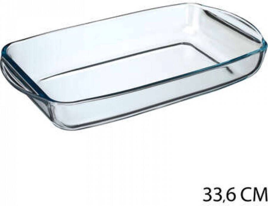 Secret de Gourmet Ovenschaal rechthoek Transparant Geglazuurd glas 34 x 19 x 5 cm Ovenschalen