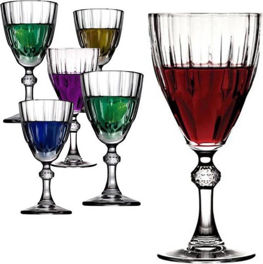 Pasabahce diamond likeurglazen Set van 6