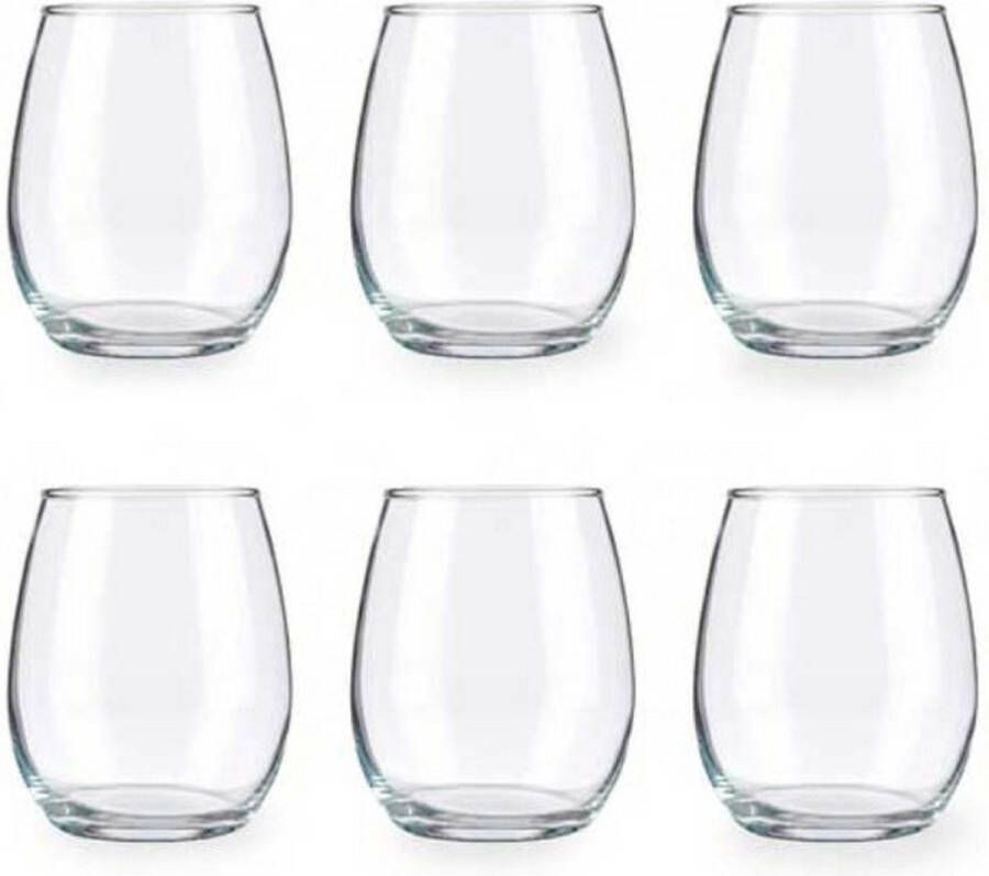 Pasabahce Drinkglazen waterglazen Tumblers luxe glas set 18x stuks 350 ml Drinkglazen