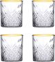 Coppens Pasabahce Tumbler met gouden rand Timeless 35.5 cl Transparant Goud Luxe drinkglas voor stijlvolle gelegenheden - Thumbnail 1