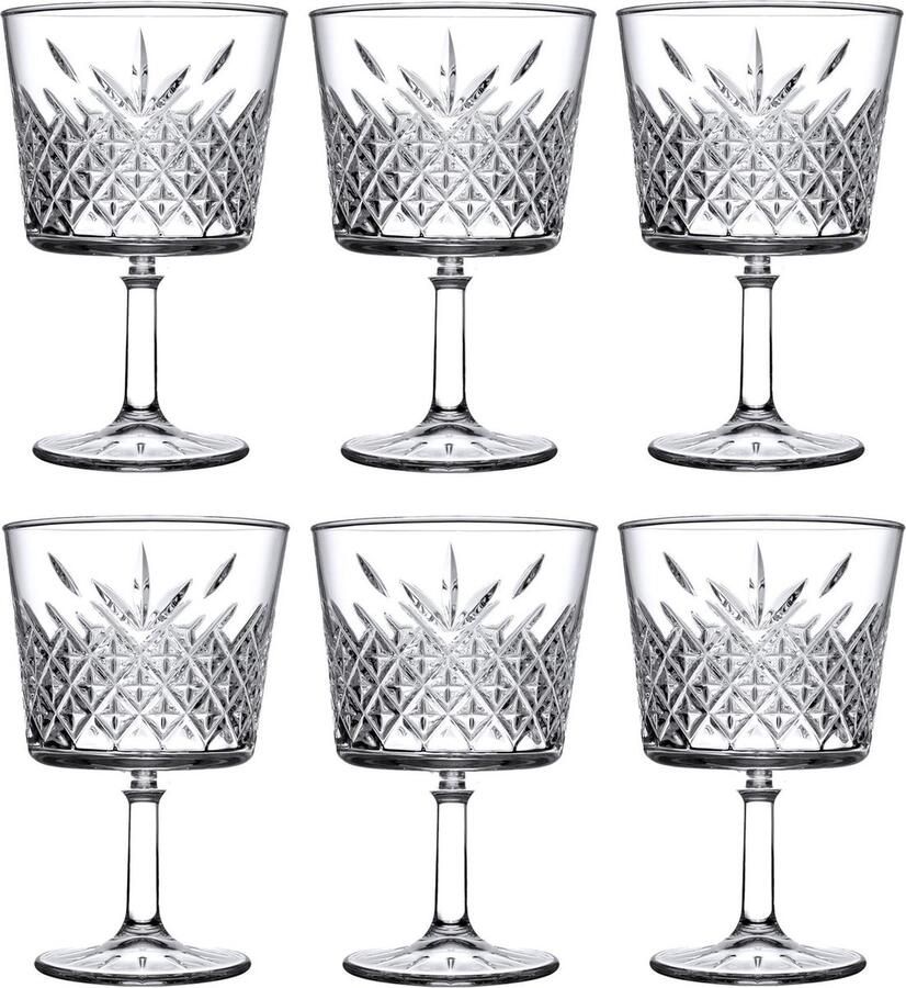 Pasabahce Timeless cocktailglazen wijnglazen 6 stuks 260 ml