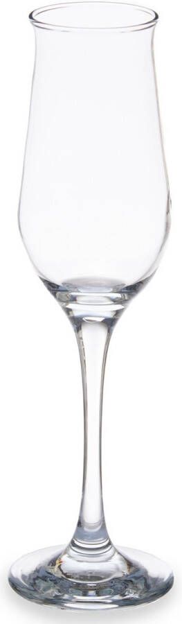 Pasabahce Prosecco Champagneglazen glas set 6x stuks 190 ml Champagneglazen