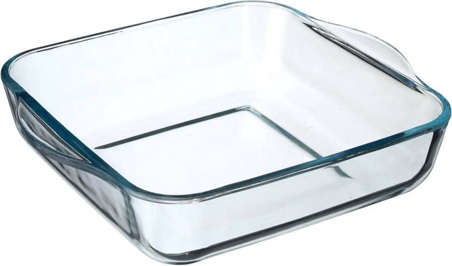 Secret de Gourmet Ovenschaal vierkant Transparant Geglazuurd glas 22 x 22 x 6 cm Ovenschalen