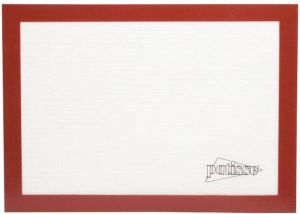 Patisse Bakmat 42 X 30 Cm Siliconen Rood wit
