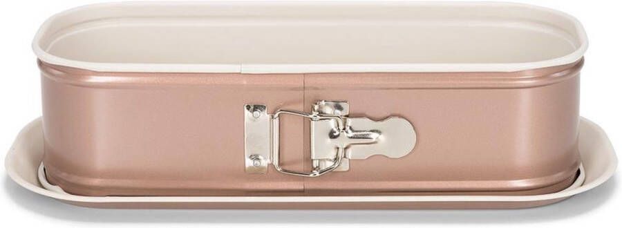 Patisse Anti-Aanbak Springvorm Cakevorm Vierkant Rose Goud 30 cm