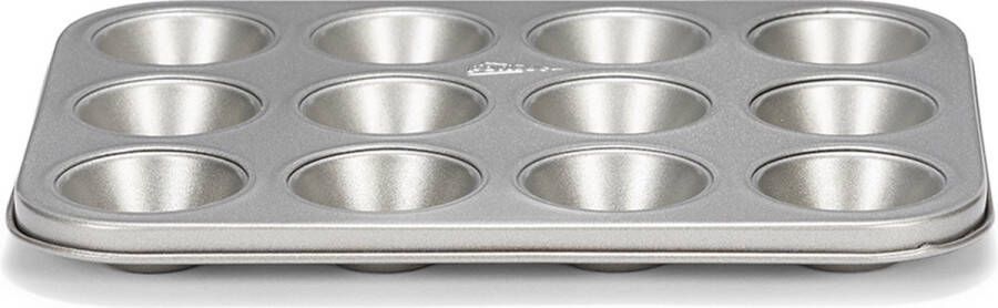 Patisse Mini-Muffinvorm Silvertop 12 vaks