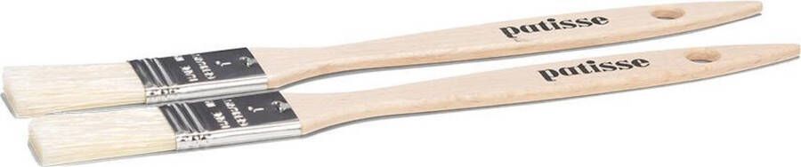 Patisse Bakkwasten 2 Cm Hout Blank 2 Stuks