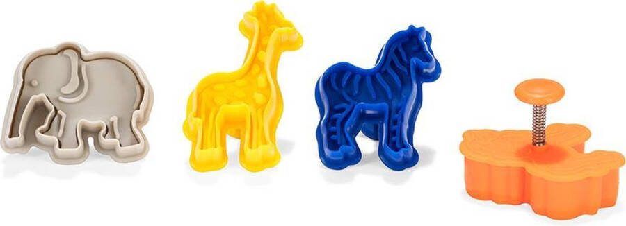 Patisse Set uitsteekvormen met uitdrukker 4 dlg. 5 cm