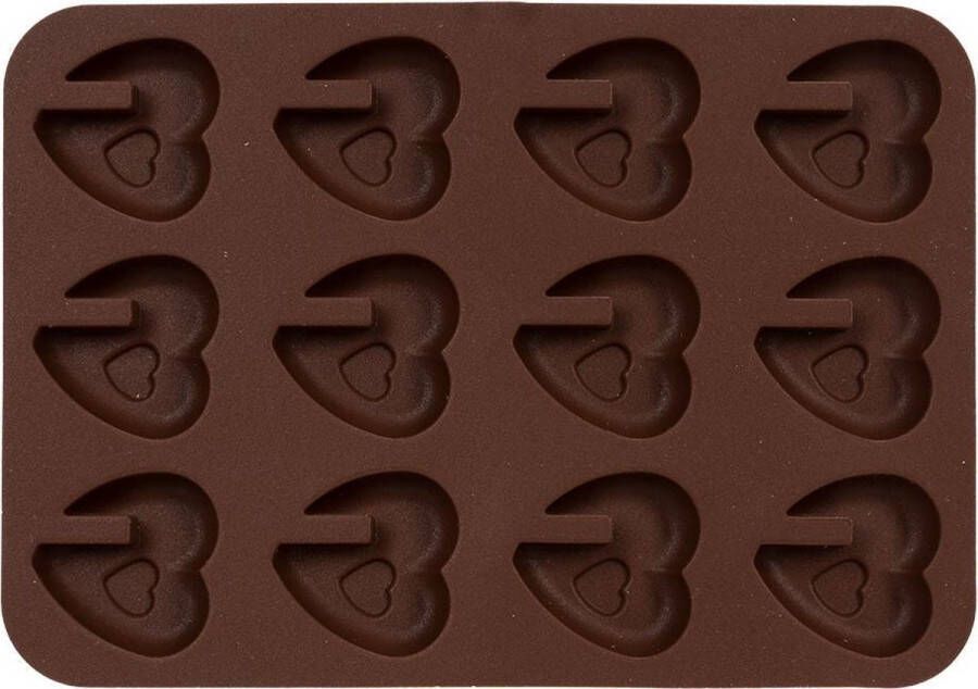 Patisse Siliconen chocoladevorm 'Hartjes