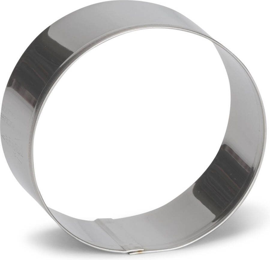 Patisse uitsteekvorm Cirkel 8 cm RVS zilver