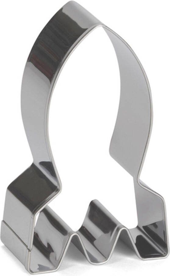 Patisse uitsteekvorm Raket 7 cm RVS zilver