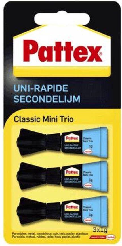 Pattex 3 mini trio secondelijm klassiek
