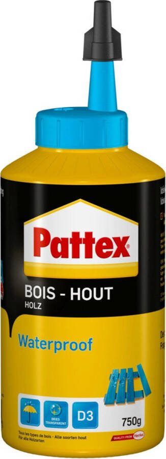 Pattex 6x Houtlijm Super Waterproof 750 gr