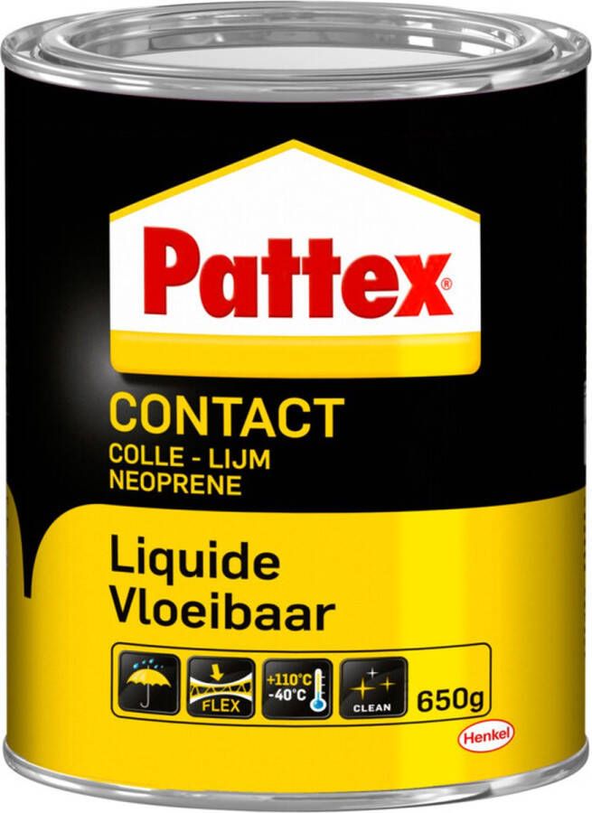 Pattex Kit Contactlijm Vloeibaar 650gram Contact lijm Vloeibare lijm