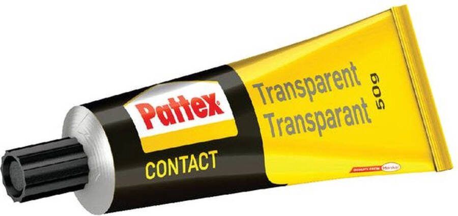 Pattex lijm transparant tube 50gram op blister a 1 stuk 12 stuks