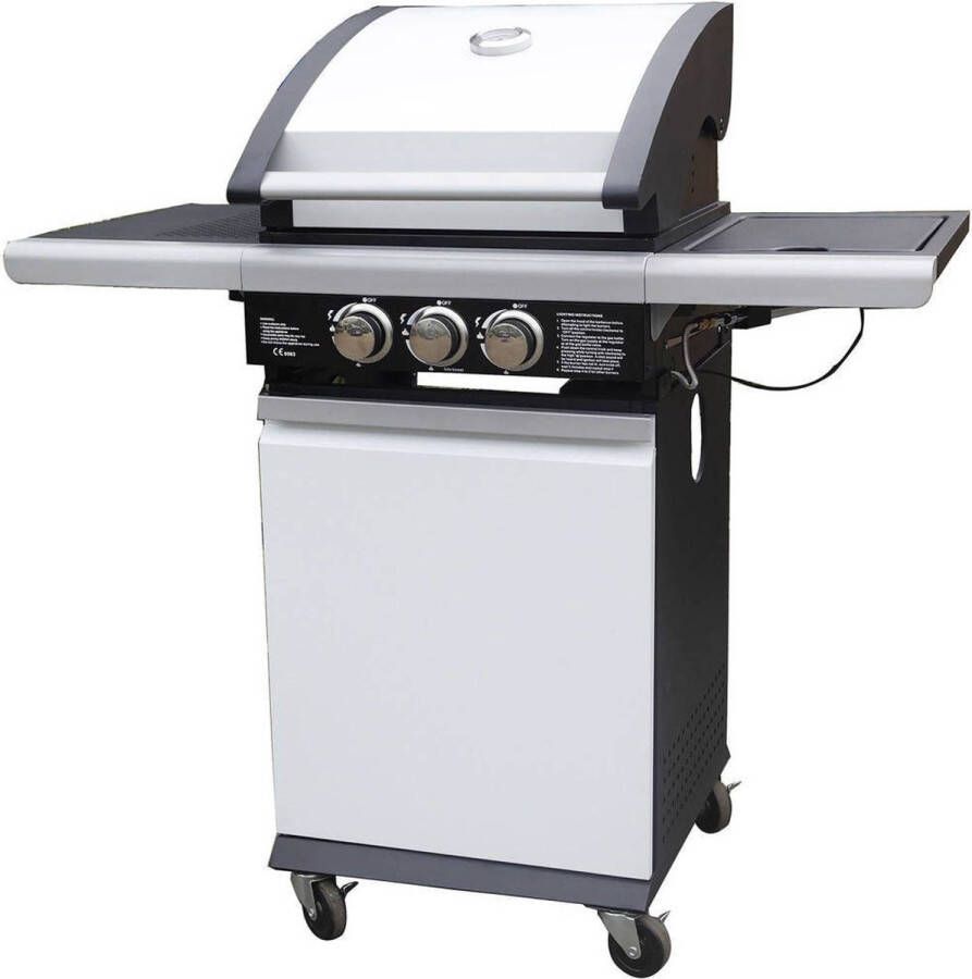 Patton Patio Chef 2 + Buitenkeuken 2 branders Alpine White