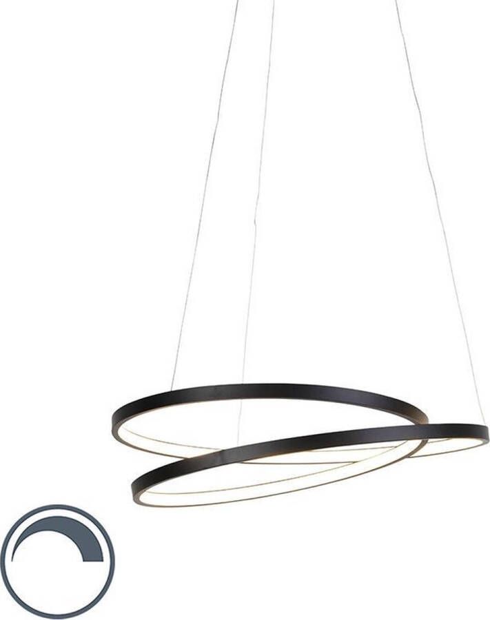 Lamponline Paul Neuhaus Hanglamp Rowan Ø 55 cm zwart