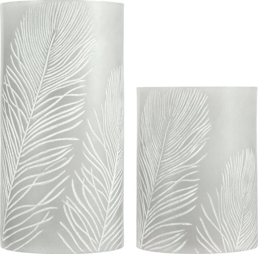 Pauleen LED-kaarsen Wax Cosy Feather 2 stuks