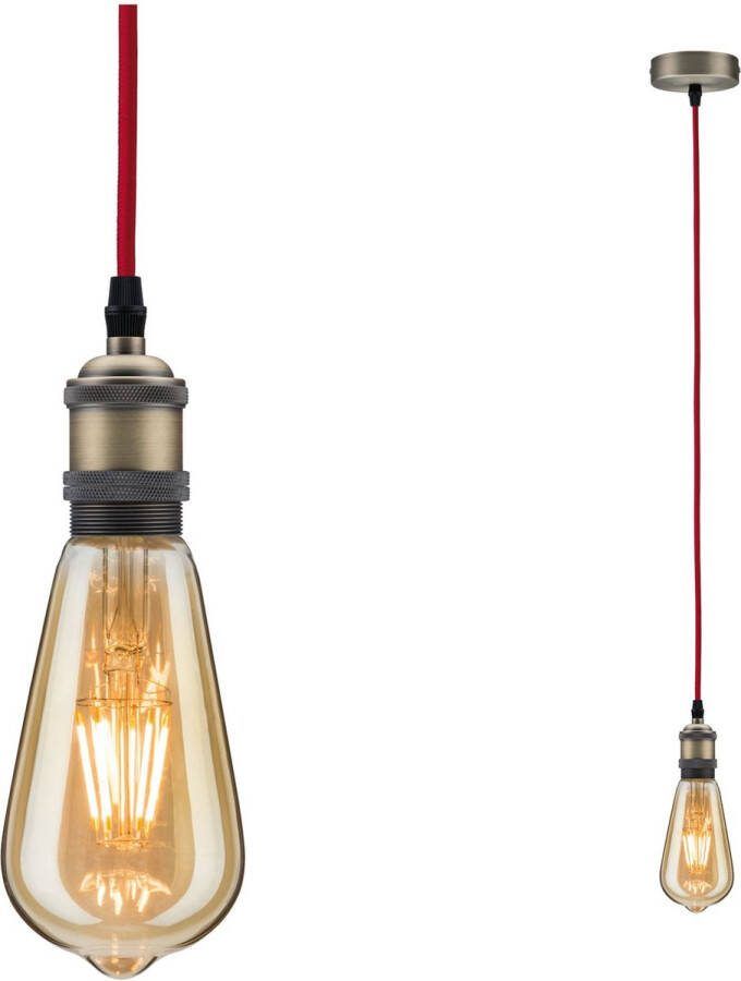Paulmann 50386 Neordic Eldar hanglamp max. 1x20W E27 Rood gebruineerd 230V metaal