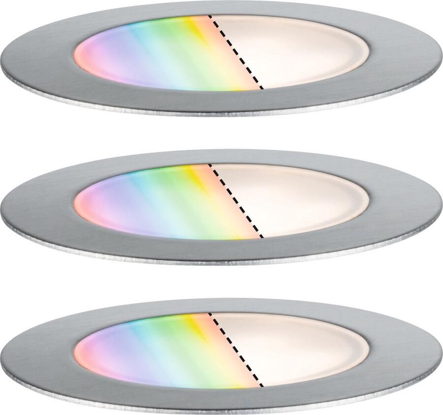Paulmann Led-tuinverlichting Buiten Plug & Shine Inbouwlamp Vloer Set RGBW IP67 ZigBee (1 stuk)