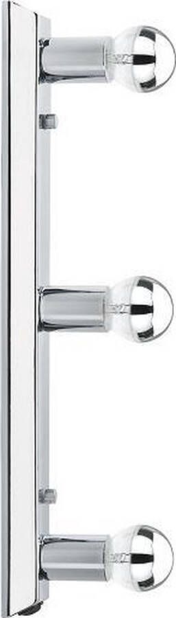 Paulmann Led-wandlamp Spiegelleuchte Regula 3-vlam Chroom zonder lichtbron max. 40W E14 spiegel lamp Regula 3-vlamig chroom zonder lichtbron max. 40W (1 stuk)