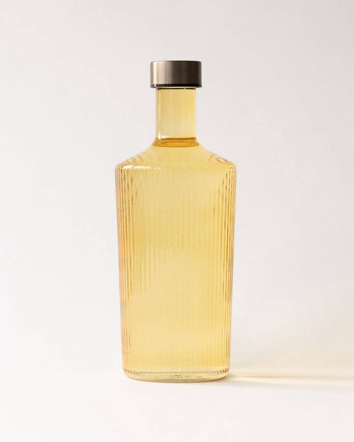 Paveau Waterflessen Waterfles 1.25 liter Karaf Met Dop Cable Geel