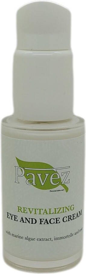 PAVEZ Natuurcosmetica PAVÈZ REVITALIZING FACE & EYE CREAM 100% Puur en Zuiver met ICADA certificering
