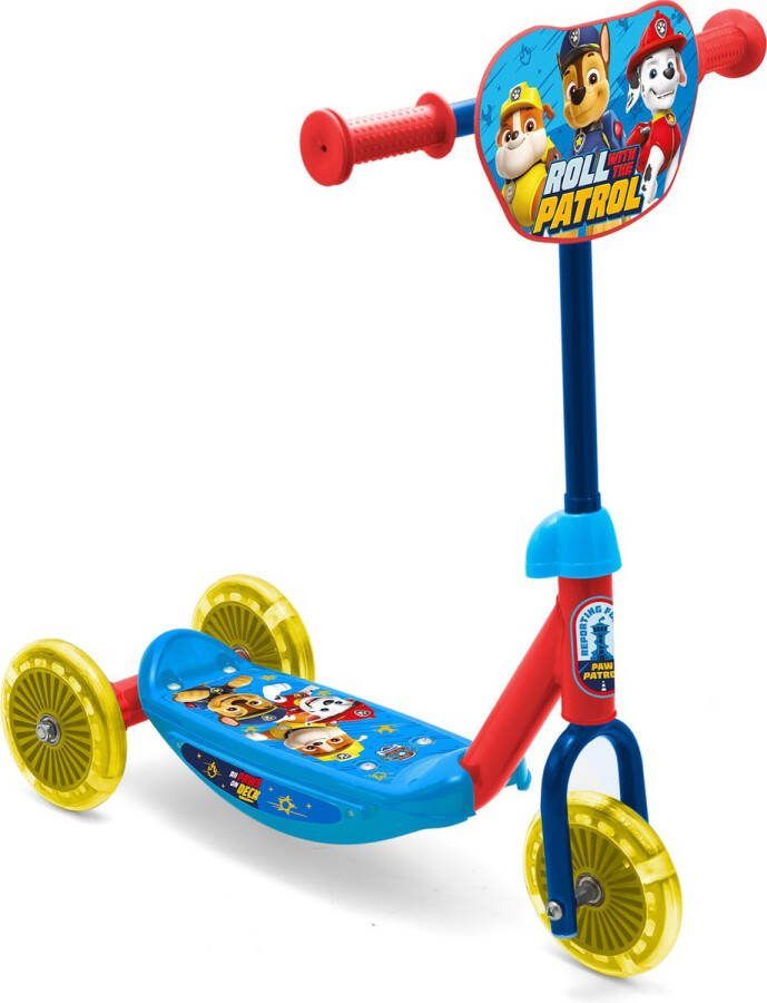 Nickelodeon Paw Patrol 3-wiel Kinderstep Jongens Blauw rood geel