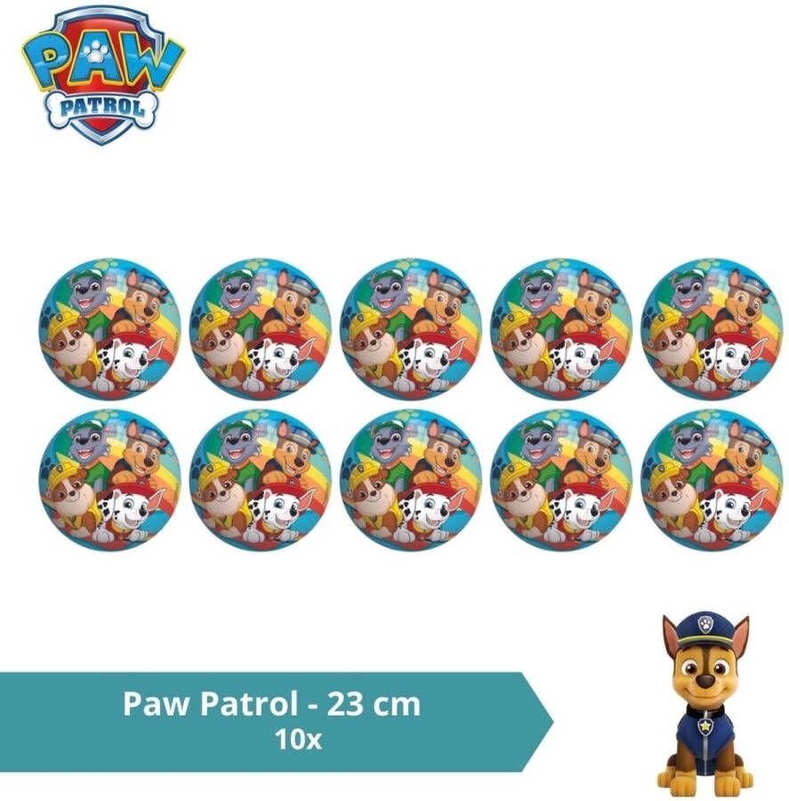 PAW Patrol Bal Voordeelverpakking 23 cm 10 stuks