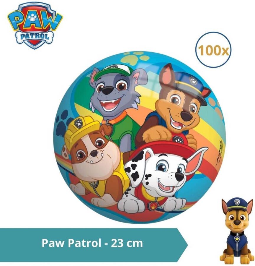 PAW Patrol Bal Voordeelverpakking 23 cm 100 stuks