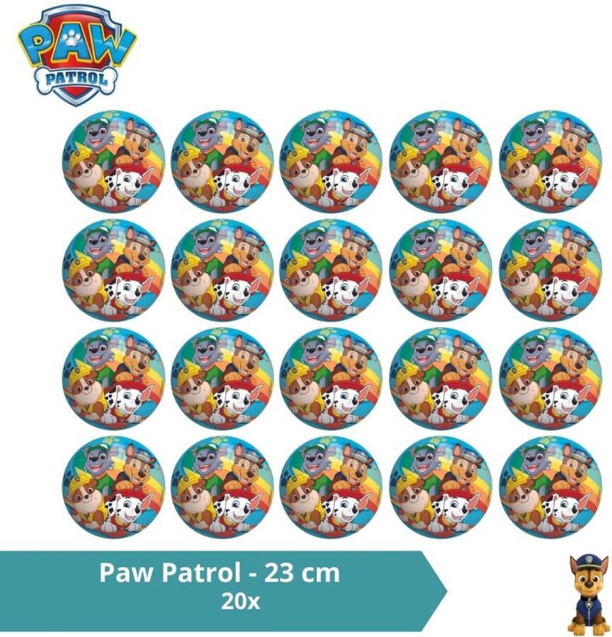 PAW Patrol Bal Voordeelverpakking 23 cm 20 stuks