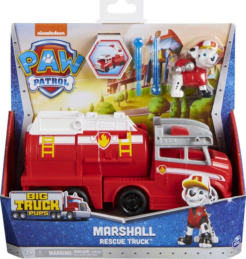 PAW Patrol Big Truck Pups Marshall Transformerende speelgoedauto