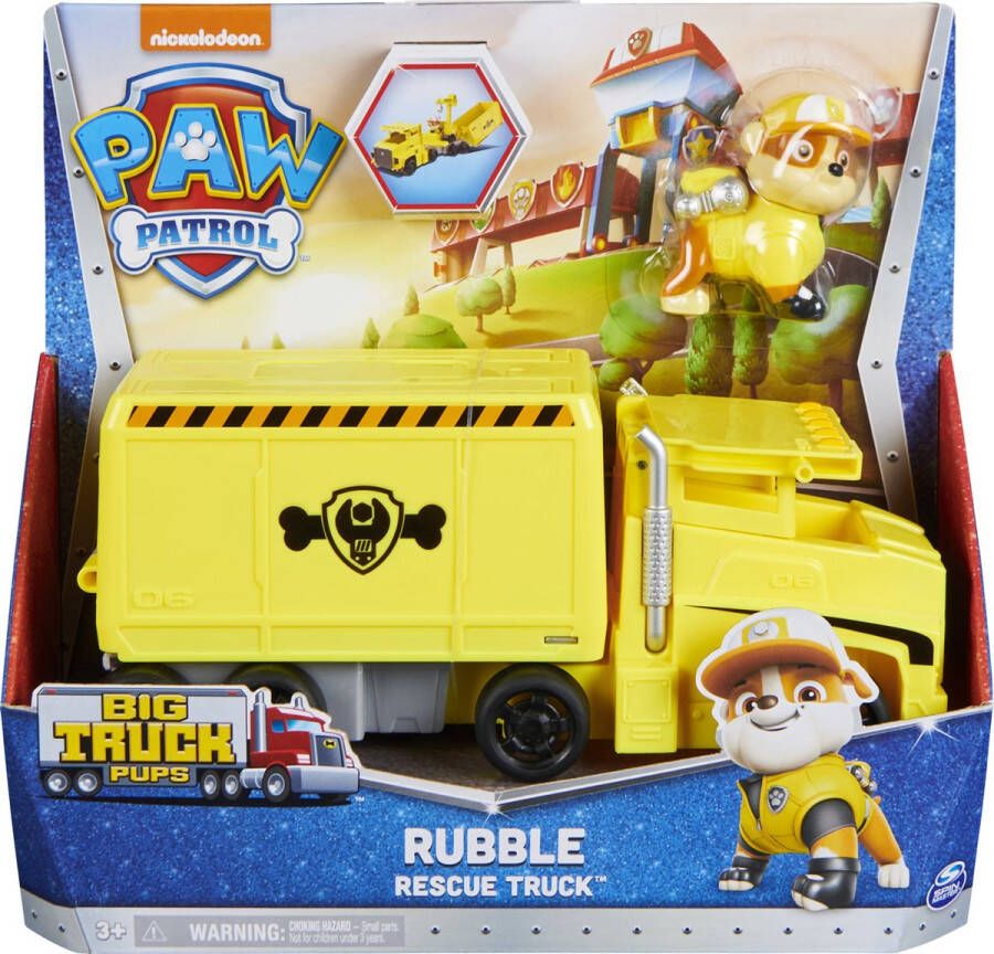 PAW Patrol Big Truck Pups Rubble Transformerende speelgoedauto