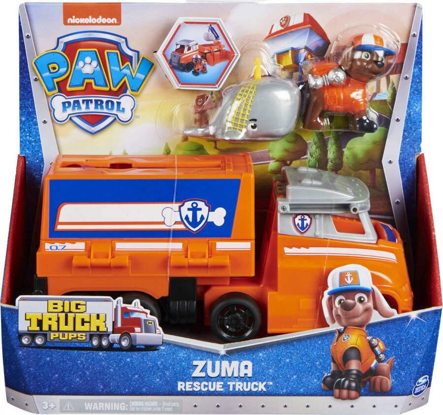 PAW Patrol Big Truck Pups Zuma Transformerende speelgoedauto