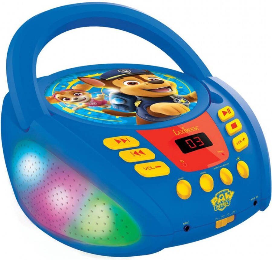 Lexibook Paw Patrol Bluetooth CD-speler Speelgoedinstrument Lichteffecten
