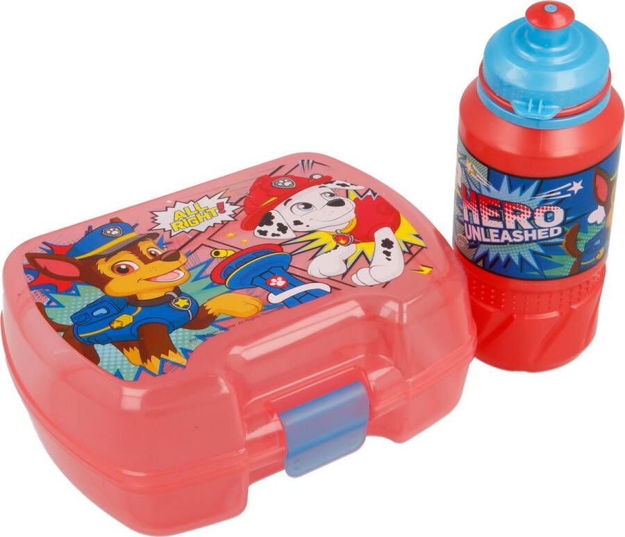 PAW Patrol Comic grote lunchbox en drinkbeker