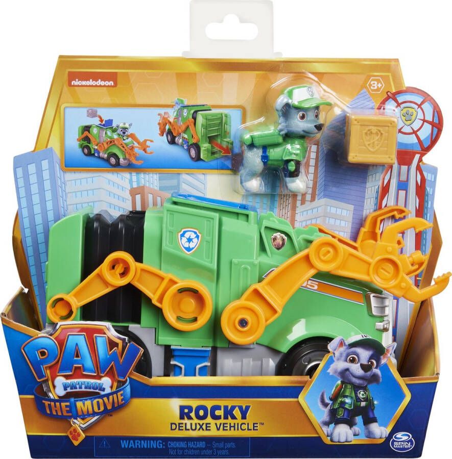 Nickelodeon PAW Patrol De Film Rocky Vuilniswagen Speelgoedvoertuig