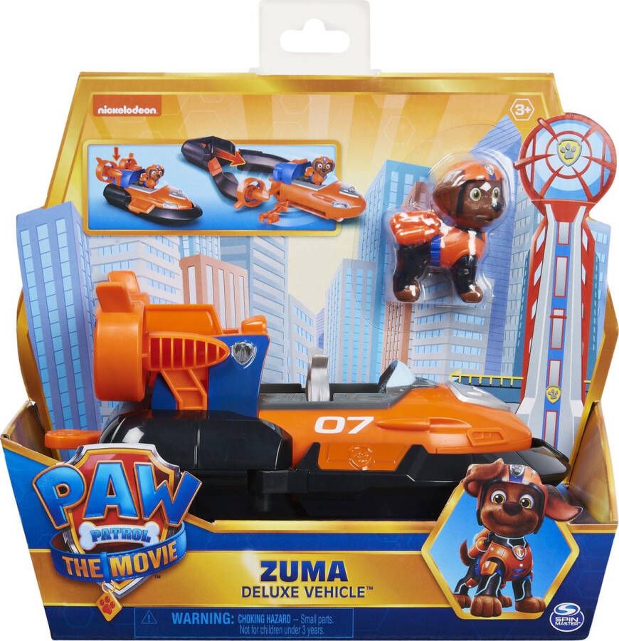 PAW Patrol Pat &apos;Patrol-voertuig + Zuma-figuur The Movie&apos;