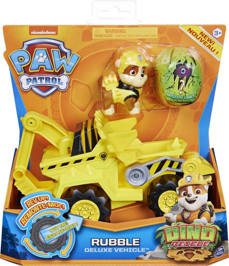 Nickelodeon Hulpvoertuig Dino Paw Patrol Rubble Junior 22 Cm