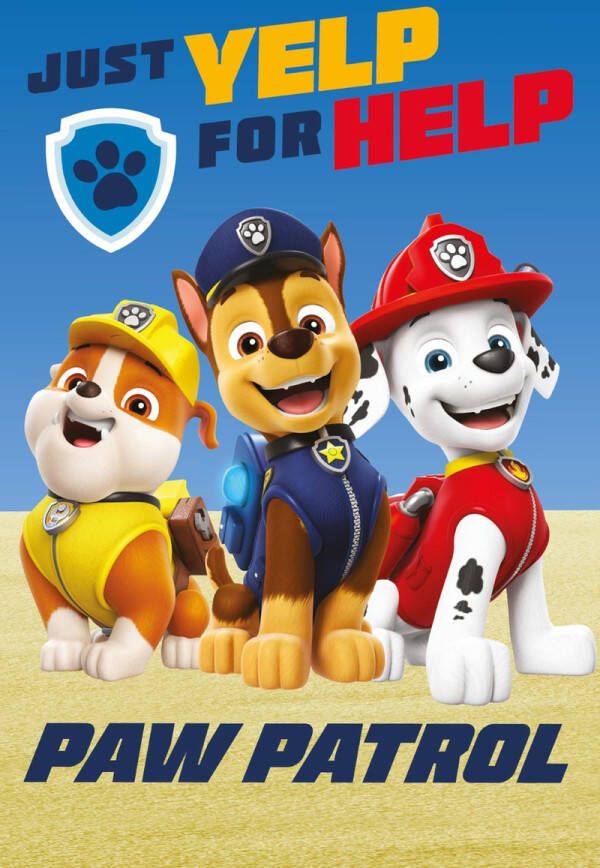 PAW Patrol Fleece deken Yelp 100 x 140 cm Polyester