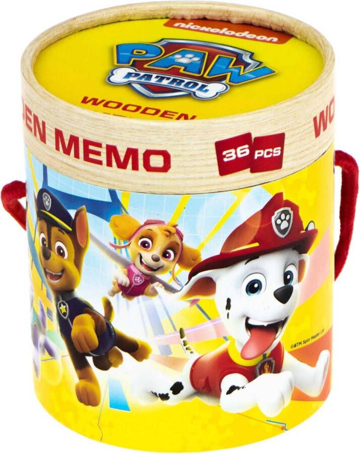 Coppens PAW PATROL Houten memory spel -36 kaartjes