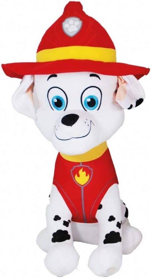PAW Patrol Marshall Pluche Knuffel XXL 100 cm {Extra grote Paw-Patrol knuffeldier XL knuffelpop voor kinderen jongens meisjes Marshall Skye Chase Rubble Rocky Zuma}