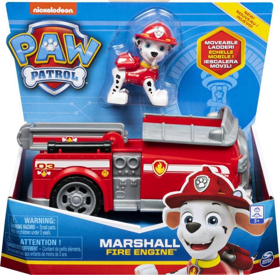 PAW Patrol Brandweerwagen Marshall Speelgoedvoertuig met actiefiguur