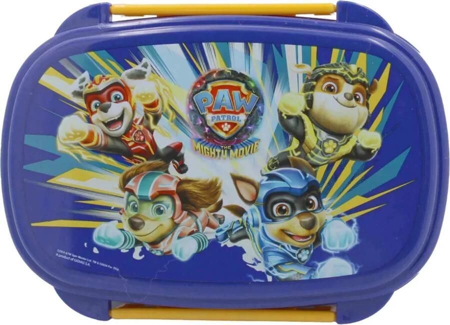 PAW Patrol Broodtrommel met bestek Blauw- Lunch Kinderen