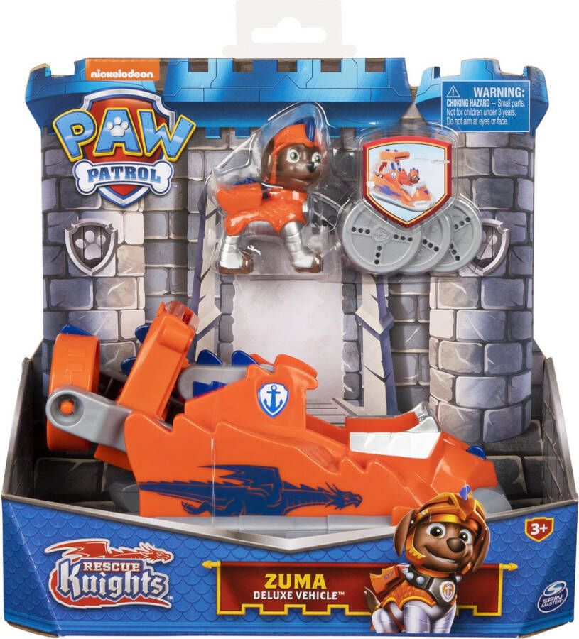 PAW Patrol Rescue Knights Zuma- Transformerend Speelgoedvoertuig